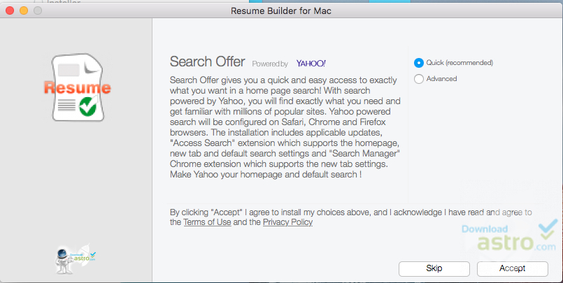 resume maker mac